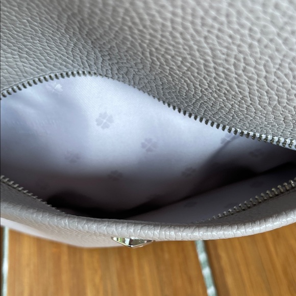 Kate Spade Polly leather Backpack Taupe - Picture 11 of 14